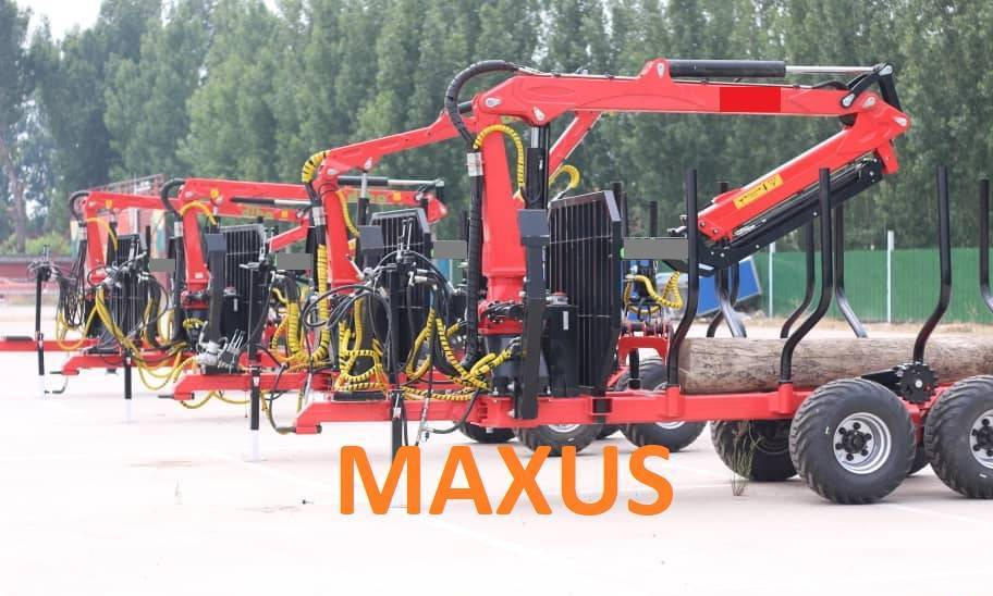 NEW MAXUS 12T Forest Trailer 2T Crane Warranty | НОВА Лісова причепа 12Т з Краном 2Т MAXUS Гарантія - Miško priekaba: foto 2 NEW MAXUS 12T Forest Trailer 2T Crane Warranty | НОВА Лісова причепа 12Т з Краном 2Т MAXUS Гарантія - Miško priekaba: foto 2