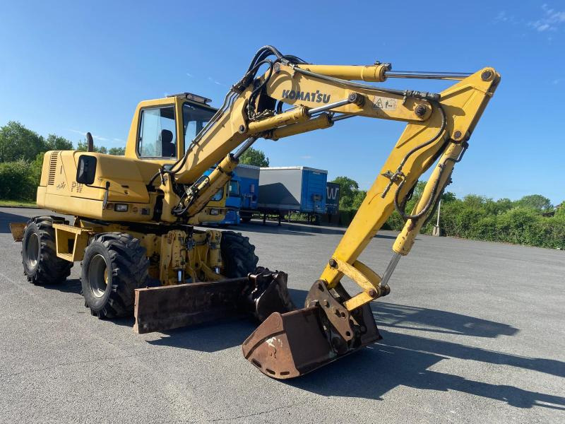 Ratinis ekskavatorius Komatsu PW95: foto 6