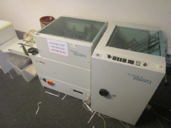 FALZ- UND HEFTMASCHINE NAGEL FOLDNAK 8 MIT TRIMMER - Lankstymo mašina: foto 2 FALZ- UND HEFTMASCHINE NAGEL FOLDNAK 8 MIT TRIMMER - Lankstymo mašina: foto 2