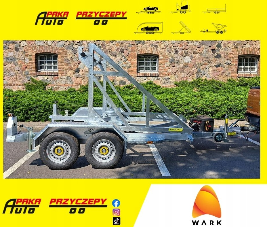 PRZYCZEPA KABLOWA Z WCIĄGARKĄ ELEKTRYCZNĄ 4530 KG, DMC 3500 KG / CABLE TRAILER WITH ELECTRIC WINCH 4530 KG, DMC 3500 KG - Kabeliu priekaba: foto 1 PRZYCZEPA KABLOWA Z WCIĄGARKĄ ELEKTRYCZNĄ 4530 KG, DMC 3500 KG / CABLE TRAILER WITH ELECTRIC WINCH 4530 KG, DMC 3500 KG - Kabeliu priekaba: foto 1