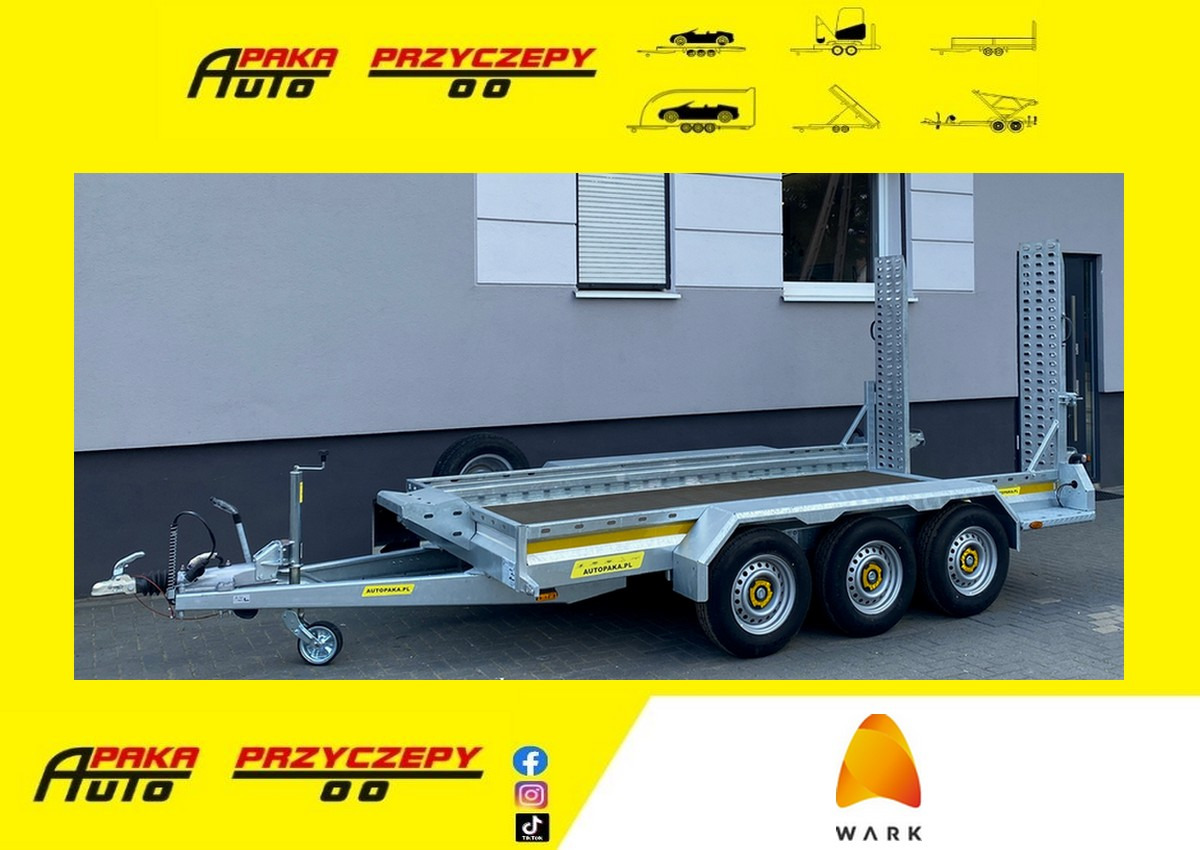 PRZYCZEPA LAWETA DO MINIKOPARKI KOPARKI 3 OSIE / MINI EXCAVATOR TRANSPORTER TRAILER 3 AXLES - Priekaba spec technikai: foto 1 PRZYCZEPA LAWETA DO MINIKOPARKI KOPARKI 3 OSIE / MINI EXCAVATOR TRANSPORTER TRAILER 3 AXLES - Priekaba spec technikai: foto 1