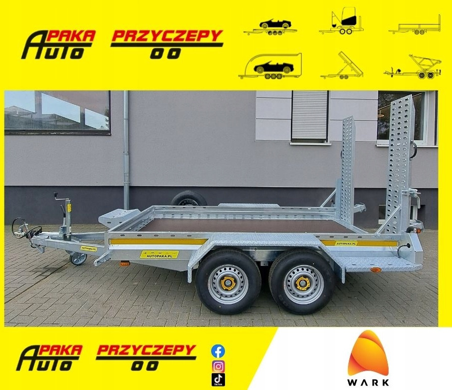 PRZYCZEPA LAWETA DO MINIKOPARKI POD KOPARKĘ 315 x 150 cm, 2700KG / MINI EXCAVATOR TRANSPORTER TRAILER 2700KG - Priekaba spec technikai: foto 1 PRZYCZEPA LAWETA DO MINIKOPARKI POD KOPARKĘ 315 x 150 cm, 2700KG / MINI EXCAVATOR TRANSPORTER TRAILER 2700KG - Priekaba spec technikai: foto 1