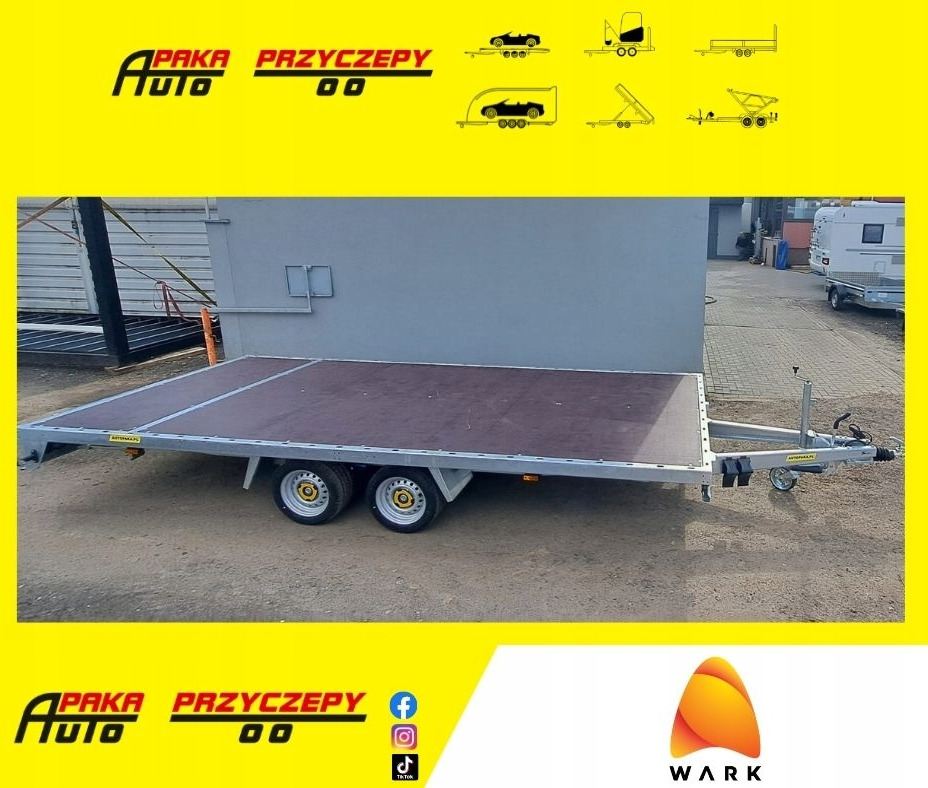 PRZYCZEPA PLATFORMOWA 5X2 WARK DMC 3500 / WARK PLATFORM TRAILER 5X2 DMC 3500 - Platforminė/ Bortinė priekaba: foto 1 PRZYCZEPA PLATFORMOWA 5X2 WARK DMC 3500 / WARK PLATFORM TRAILER 5X2 DMC 3500 - Platforminė/ Bortinė priekaba: foto 1