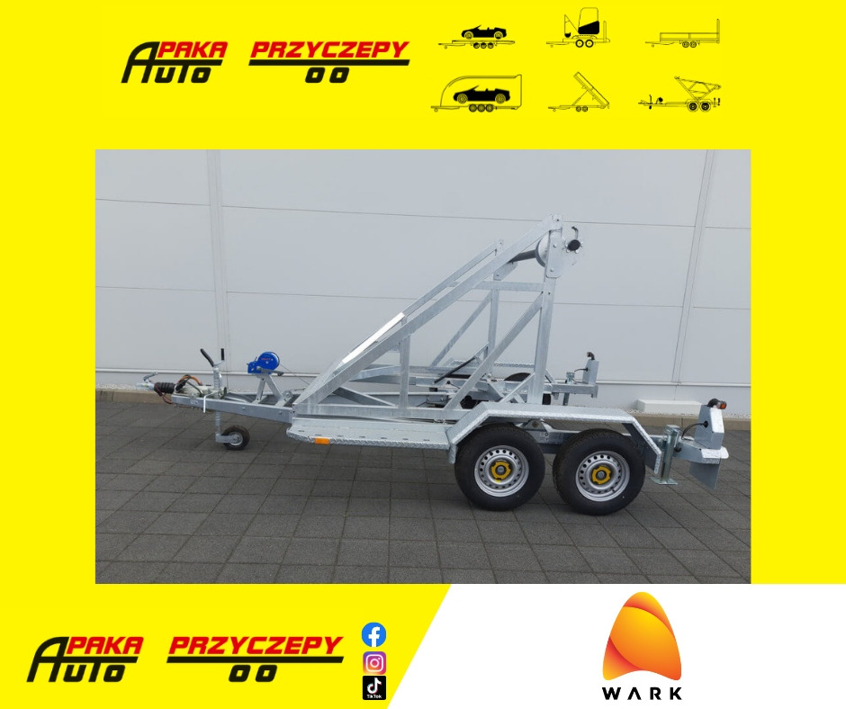 PRZYCZEPA WARK KABLOWA Z WCIĄGARKĄ RĘCZNĄ, DMC 3500 KG / WARK Cable Trailer with Manual Winch, DMC 3500 KG - Kabeliu priekaba: foto 1 PRZYCZEPA WARK KABLOWA Z WCIĄGARKĄ RĘCZNĄ, DMC 3500 KG / WARK Cable Trailer with Manual Winch, DMC 3500 KG - Kabeliu priekaba: foto 1