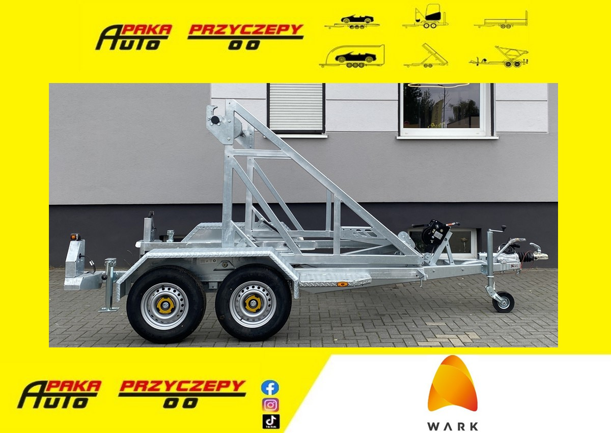 PRZYCZEPA WARK KABLOWA Z WCIĄGARKĄ RĘCZNĄ, DMC 3500 KG / WARK Cable Trailer with Manual Winch, DMC 3500 KG - Kabeliu priekaba: foto 1 PRZYCZEPA WARK KABLOWA Z WCIĄGARKĄ RĘCZNĄ, DMC 3500 KG / WARK Cable Trailer with Manual Winch, DMC 3500 KG - Kabeliu priekaba: foto 1