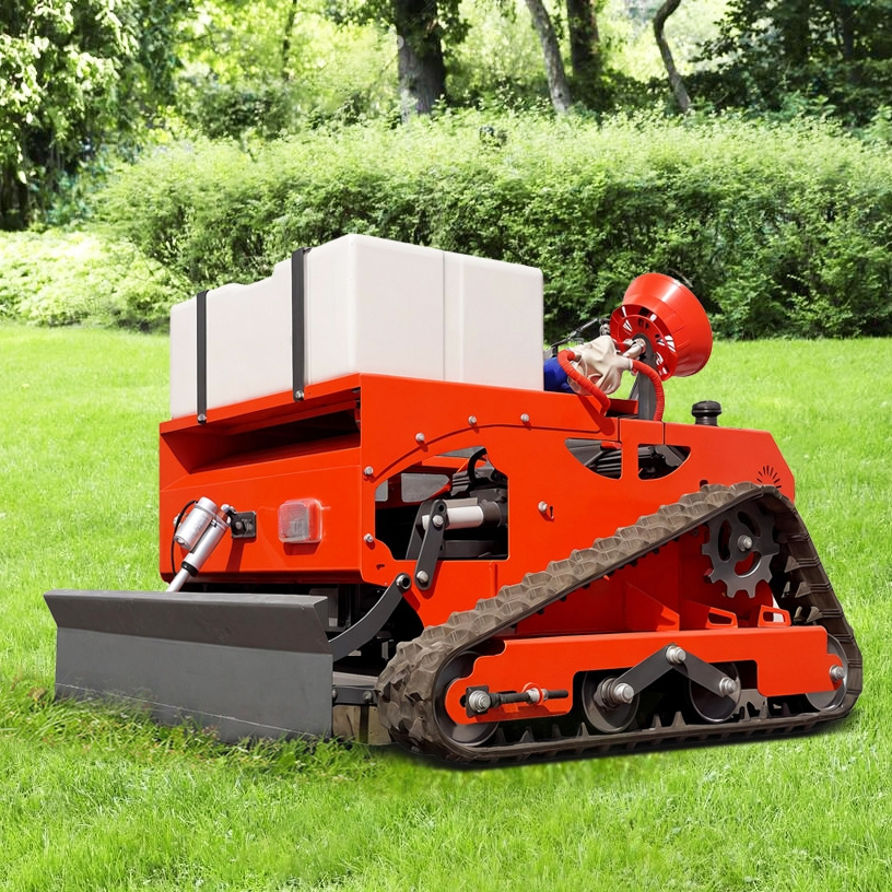 LEZUM LD1000 Multi-function remote control lawn mower Track crawler gasoline gas All-terrain Agricultural Sprayers Pesticide spraying lawn mower for sale - Vejapjovė: foto 3 LEZUM LD1000 Multi-function remote control lawn mower Track crawler gasoline gas All-terrain Agricultural Sprayers Pesticide spraying lawn mower for sale - Vejapjovė: foto 3