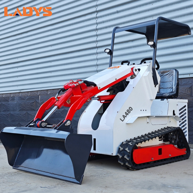 LADYS Free Shipping Mini Skid Steer Loader Compact Track Electric/Diesel Chinese Mini Skid Steer Loader For Sale With Mini Skid Steer Attachments 4 In 1 Bucket - Mini krautuvas: foto 5 LADYS Free Shipping Mini Skid Steer Loader Compact Track Electric/Diesel Chinese Mini Skid Steer Loader For Sale With Mini Skid Steer Attachments 4 In 1 Bucket - Mini krautuvas: foto 5