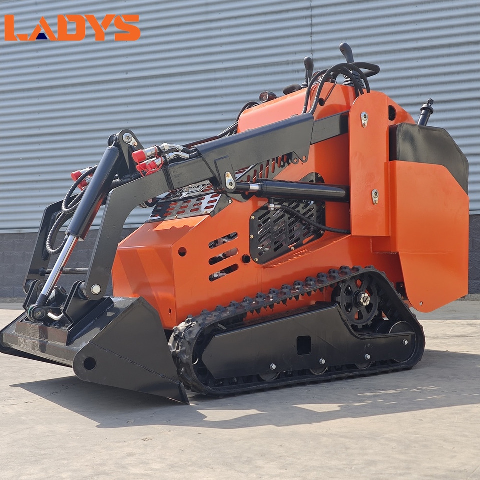 LADYS Free Shipping Mini Skid Steer Loader Compact Track Electric/Diesel Chinese Mini Skid Steer Loader For Sale With Mini Skid Steer Attachments 4 In 1 Bucket - Mini krautuvas: foto 3 LADYS Free Shipping Mini Skid Steer Loader Compact Track Electric/Diesel Chinese Mini Skid Steer Loader For Sale With Mini Skid Steer Attachments 4 In 1 Bucket - Mini krautuvas: foto 3