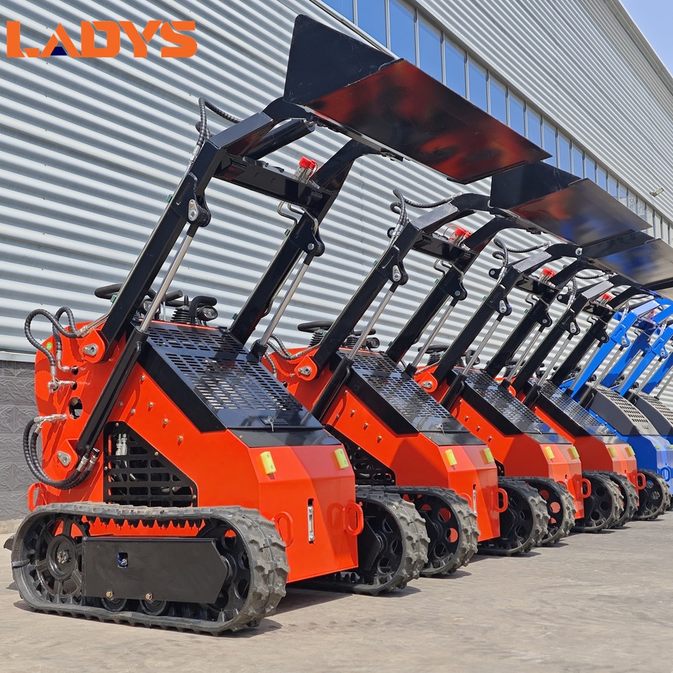 LADYS Free Shipping Mini Skid Steer Loader Compact Track Electric/Diesel Chinese Mini Skid Steer Loader For Sale With Mini Skid Steer Attachments 4 In 1 Bucket - Mini krautuvas: foto 1 LADYS Free Shipping Mini Skid Steer Loader Compact Track Electric/Diesel Chinese Mini Skid Steer Loader For Sale With Mini Skid Steer Attachments 4 In 1 Bucket - Mini krautuvas: foto 1