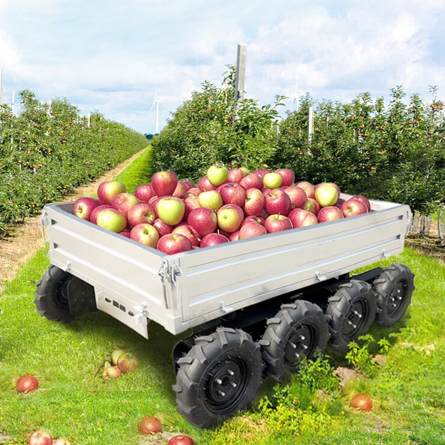 Nauja Savivartė traktorinė priekaba LEZUM Electric Remote Control Transporter Agricultural Orchard Farm Electric Utv Material Handling Equipment All Terrain Transport Vehicle: foto 8