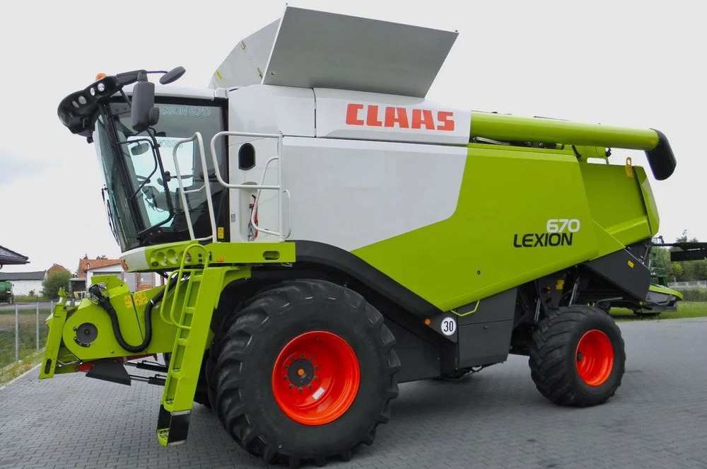 Claas Lexion 670 2014 Rok, Heder 7,5 Vario, Najbogatsza Wersja, Nie Malowany, Stan Idealny - Derliaus nuėmimo kombainas: foto 3 Claas Lexion 670 2014 Rok, Heder 7,5 Vario, Najbogatsza Wersja, Nie Malowany, Stan Idealny - Derliaus nuėmimo kombainas: foto 3