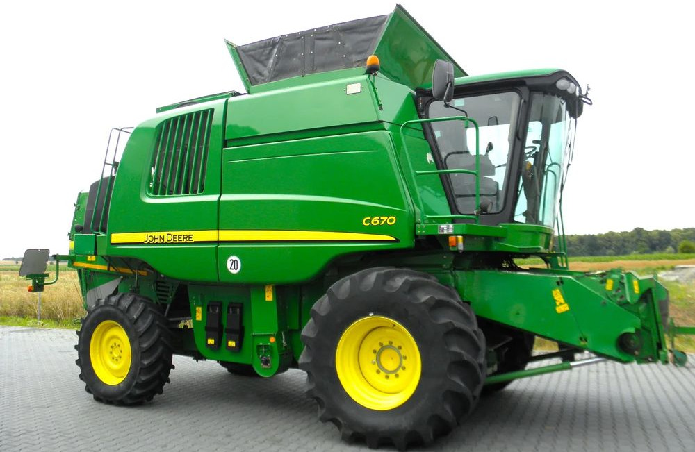 John Deere C 670 2008 Rok, heder 7,6m, 1900 mtg, Nie Malowany, Stan Idealny - Derliaus nuėmimo kombainas: foto 4 John Deere C 670 2008 Rok, heder 7,6m, 1900 mtg, Nie Malowany, Stan Idealny - Derliaus nuėmimo kombainas: foto 4