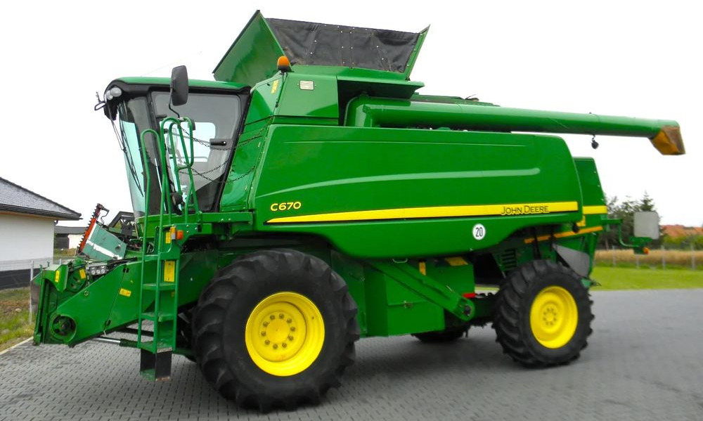 John Deere C 670 2008 Rok, heder 7,6m, 1900 mtg, Nie Malowany, Stan Idealny - Derliaus nuėmimo kombainas: foto 5 John Deere C 670 2008 Rok, heder 7,6m, 1900 mtg, Nie Malowany, Stan Idealny - Derliaus nuėmimo kombainas: foto 5