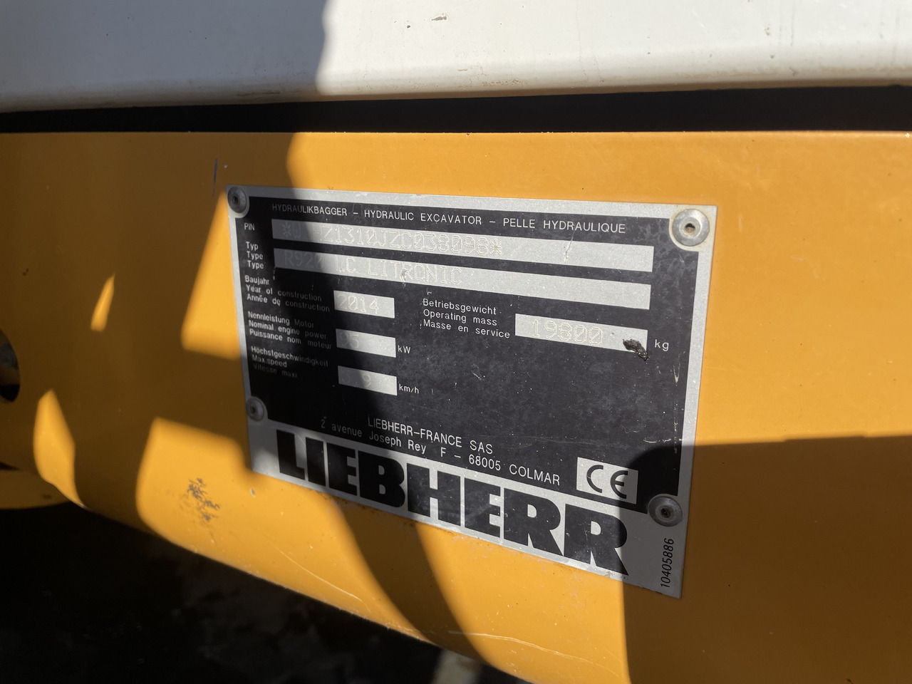 LIEBHERR R920 r920LC - Vikšrinis ekskavatorius: foto 4 LIEBHERR R920 r920LC - Vikšrinis ekskavatorius: foto 4