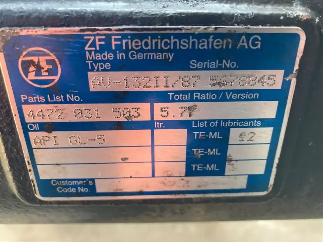 ZF Hinterachse ZF AV 132II/87 4472031503 5,77 Setra Mercedes Citaro AV 132/87 II - Galinė ašis - Autobusas: foto 3 ZF Hinterachse ZF AV 132II/87 4472031503 5,77 Setra Mercedes Citaro AV 132/87 II - Galinė ašis - Autobusas: foto 3
