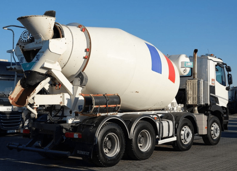 Renault C 430 8×4 Beton Mixer 9m3, TOP !!! - Betonvežis: foto 3 Renault C 430 8×4 Beton Mixer 9m3, TOP !!! - Betonvežis: foto 3
