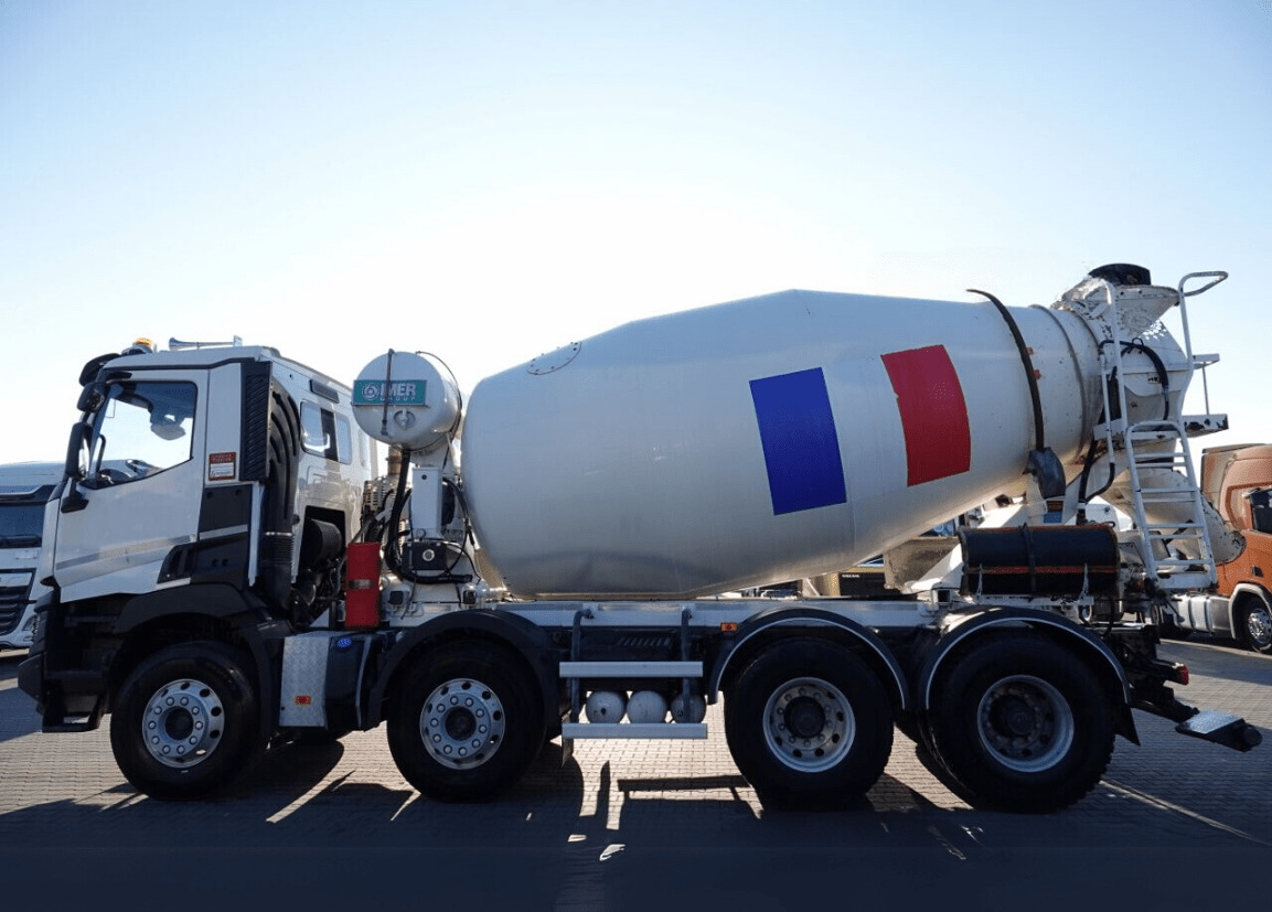 Renault C 430 8×4 Beton Mixer 9m3, TOP !!! - Betonvežis: foto 4 Renault C 430 8×4 Beton Mixer 9m3, TOP !!! - Betonvežis: foto 4