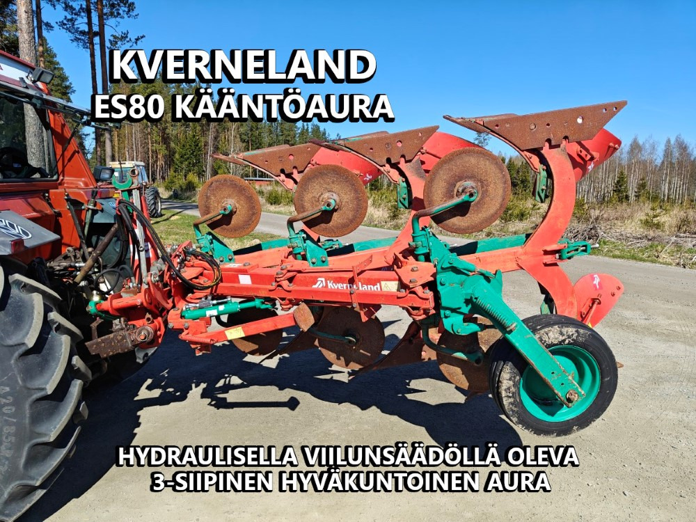 KVERNELAND ES80 kääntöaura 3-siipinen - Plūgas: foto 1 KVERNELAND ES80 kääntöaura 3-siipinen - Plūgas: foto 1