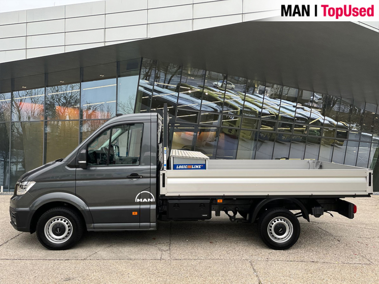 MAN TGE 3.140 4X2F SB, Automatic, Flat bed Klima ZV - Bortinis automobilis: foto 3 MAN TGE 3.140 4X2F SB, Automatic, Flat bed Klima ZV - Bortinis automobilis: foto 3