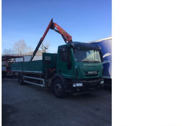 Iveco EUROCARGOeurocargo 180e28 - Platforminis/ Bortinis sunkvežimis, Sunkvežimis su kranu: foto 1 Iveco EUROCARGOeurocargo 180e28 - Platforminis/ Bortinis sunkvežimis, Sunkvežimis su kranu: foto 1