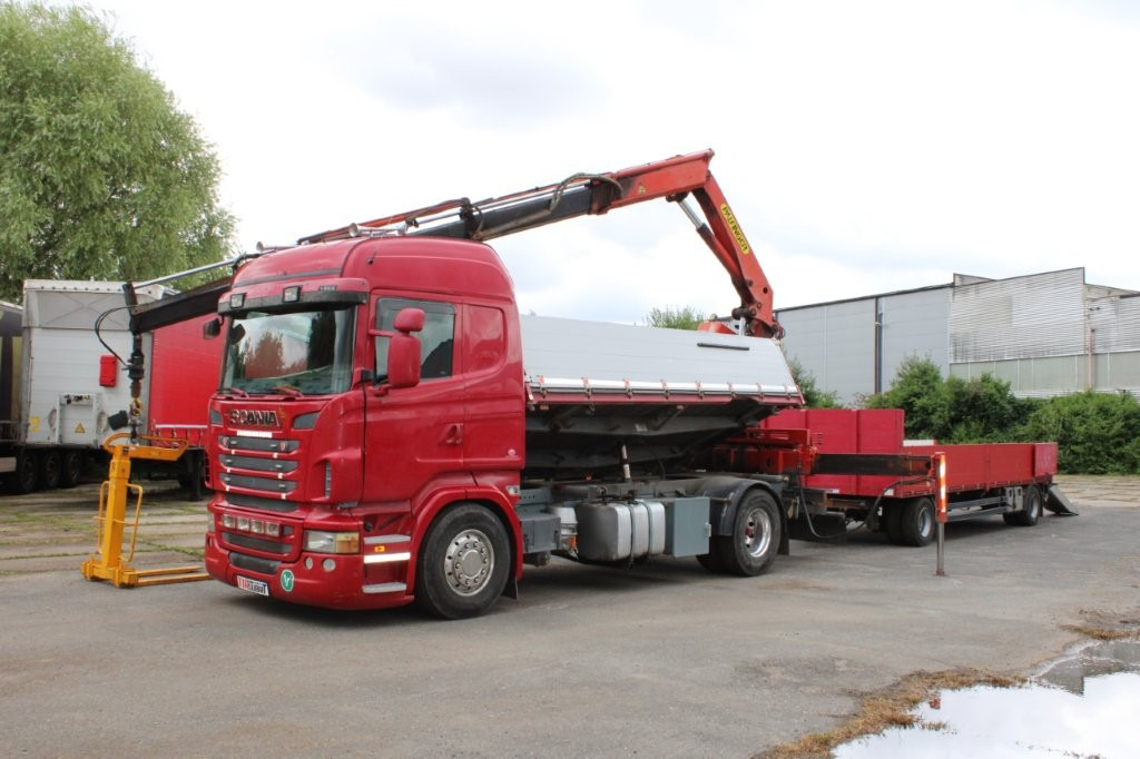 SCANIA R480 PALFINGER PK16000, EURO 5, CRANE FORKS - Savivartis sunkvežimis, Sunkvežimis su kranu: foto 4 SCANIA R480 PALFINGER PK16000, EURO 5, CRANE FORKS - Savivartis sunkvežimis, Sunkvežimis su kranu: foto 4