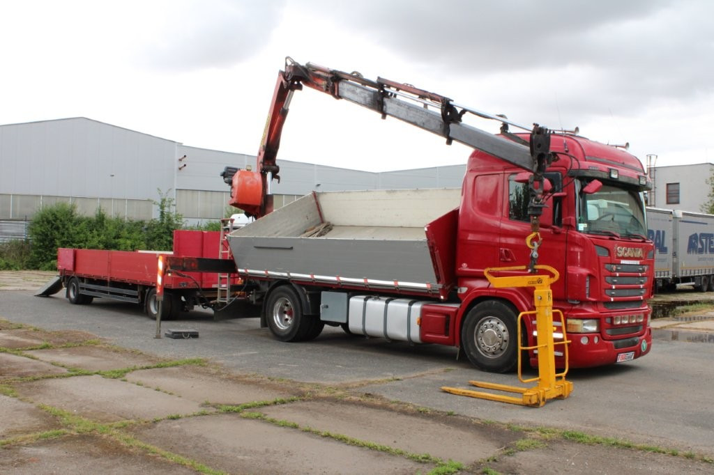 SCANIA R480 PALFINGER PK16000, EURO 5, CRANE FORKS - Savivartis sunkvežimis, Sunkvežimis su kranu: foto 2 SCANIA R480 PALFINGER PK16000, EURO 5, CRANE FORKS - Savivartis sunkvežimis, Sunkvežimis su kranu: foto 2