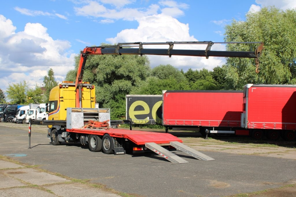 Scania R 114 LB340 6X2 L PALFINGER PK16502 - Autovežis sunkvežimis, Sunkvežimis su kranu: foto 4 Scania R 114 LB340 6X2 L PALFINGER PK16502 - Autovežis sunkvežimis, Sunkvežimis su kranu: foto 4