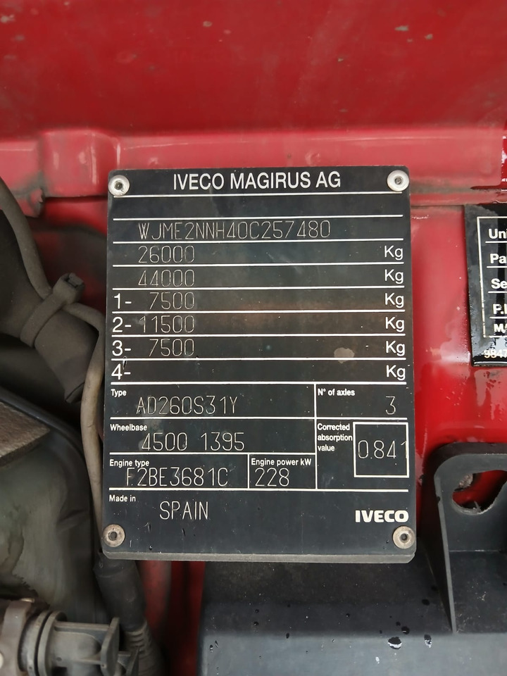 IVECO STRALIS AD 260S31 - Važiuoklės sunkvežimis: foto 5 IVECO STRALIS AD 260S31 - Važiuoklės sunkvežimis: foto 5