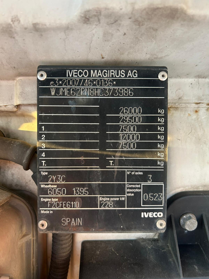 Važiuoklės sunkvežimis IVECO STRALIS AD 260S31 XP: foto 11 Važiuoklės sunkvežimis IVECO STRALIS AD 260S31 XP: foto 11