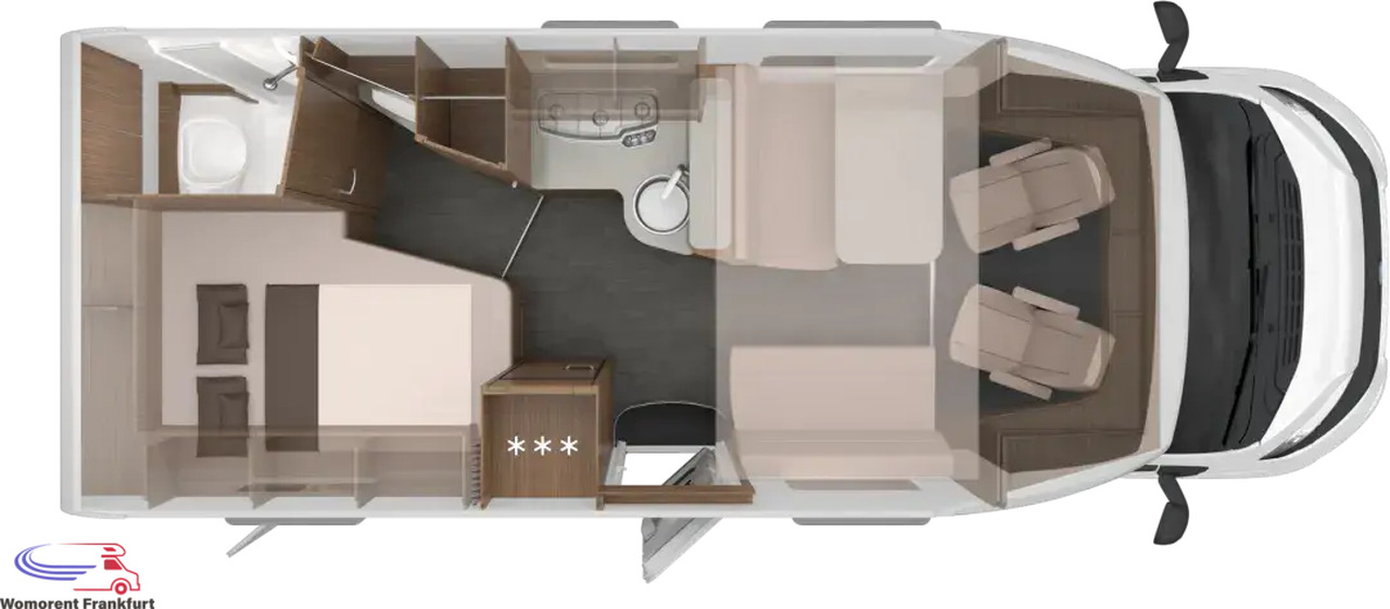 Wohnmobil Knaus L!VE WAVE 650 MF - Pusiau integruotas kemperis: foto 3 Wohnmobil Knaus L!VE WAVE 650 MF - Pusiau integruotas kemperis: foto 3