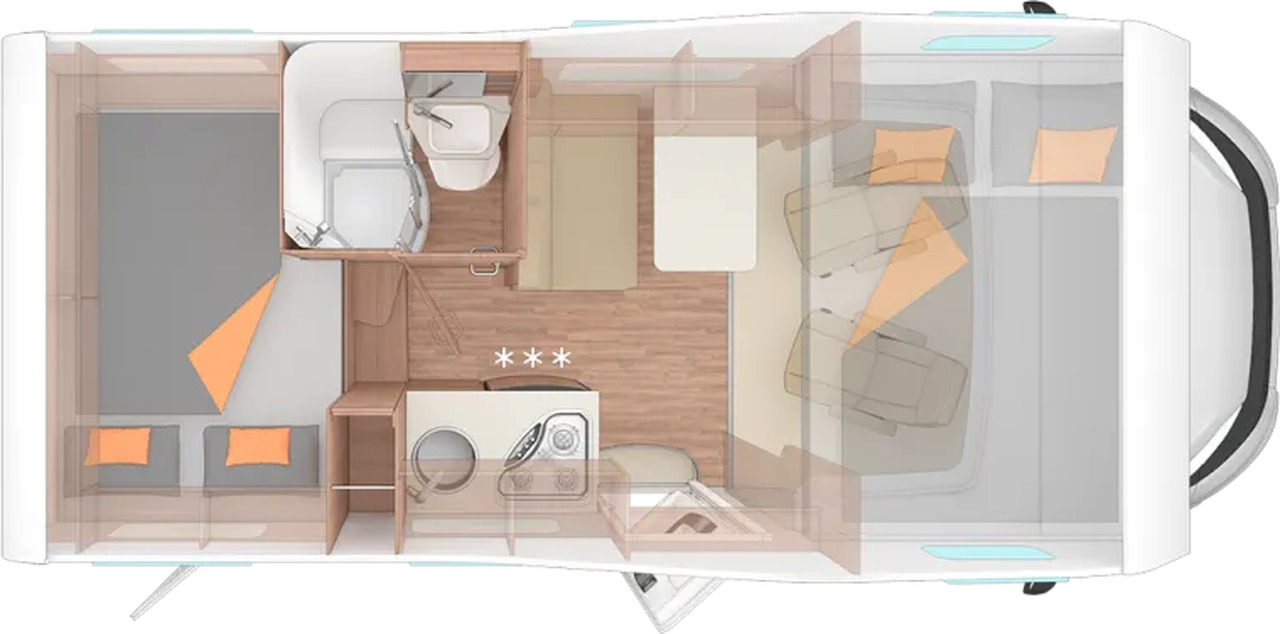 Wohnmobil Weinsberg CaraHome 550 MG - Alkovenas: foto 2 Wohnmobil Weinsberg CaraHome 550 MG - Alkovenas: foto 2