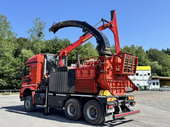 Mercedes-Benz ACTROS 6x4 DONAR 5810K ? Hack-LKW / Mobilhacker | TCS Umwelttechnik - Sunkvežimis, Medienos smulkintuvas: foto 3 Mercedes-Benz ACTROS 6x4 DONAR 5810K ? Hack-LKW / Mobilhacker | TCS Umwelttechnik - Sunkvežimis, Medienos smulkintuvas: foto 3