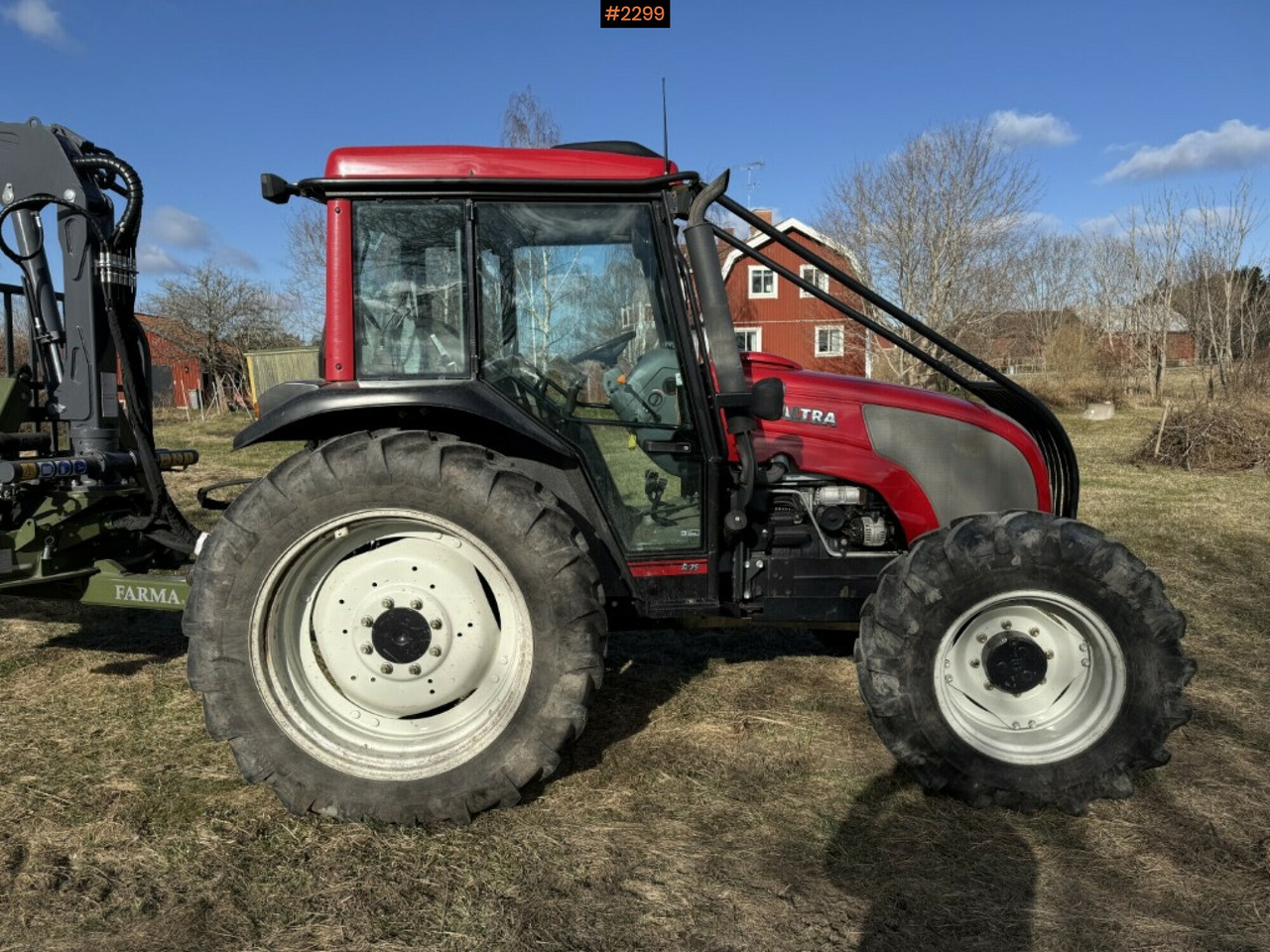 Forestry equipped Valtra A75, Farma T10F Forestry trailer with crane (Video) - Miško traktorius: foto 5 Forestry equipped Valtra A75, Farma T10F Forestry trailer with crane (Video) - Miško traktorius: foto 5