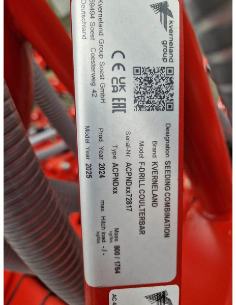 Kverneland CB 3500 3 punt - Kombinuota sėjamoji: foto 4 Kverneland CB 3500 3 punt - Kombinuota sėjamoji: foto 4