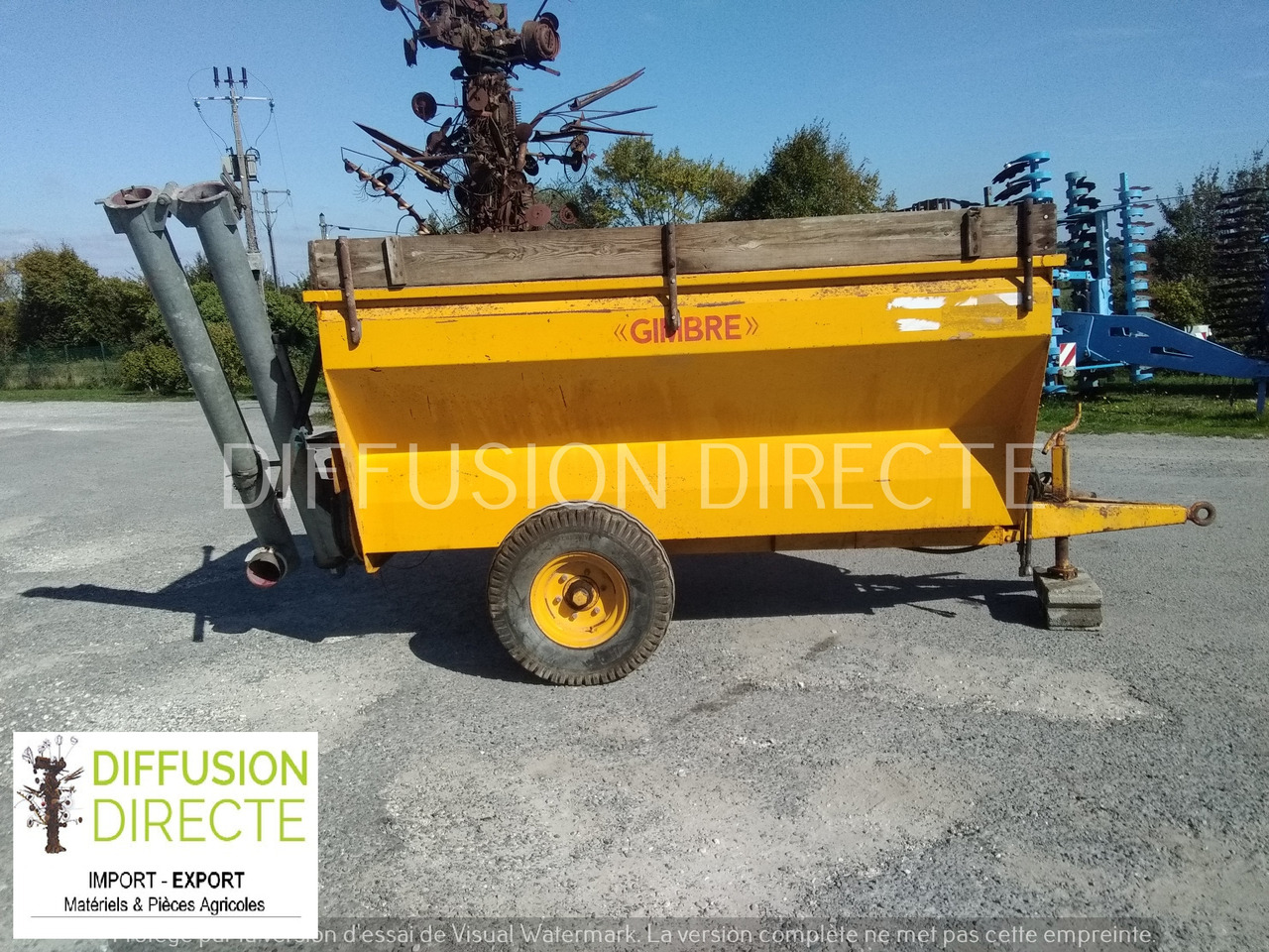 GIMBRE TOMBEREAU 4000 - Savivartis priekaba: foto 1 GIMBRE TOMBEREAU 4000 - Savivartis priekaba: foto 1