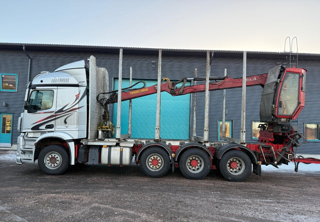 Mercedes-BenzArocs 8x4 Nosturilla! - Miškovežis, Sunkvežimis su kranu: foto 2 Mercedes-BenzArocs 8x4 Nosturilla! - Miškovežis, Sunkvežimis su kranu: foto 2