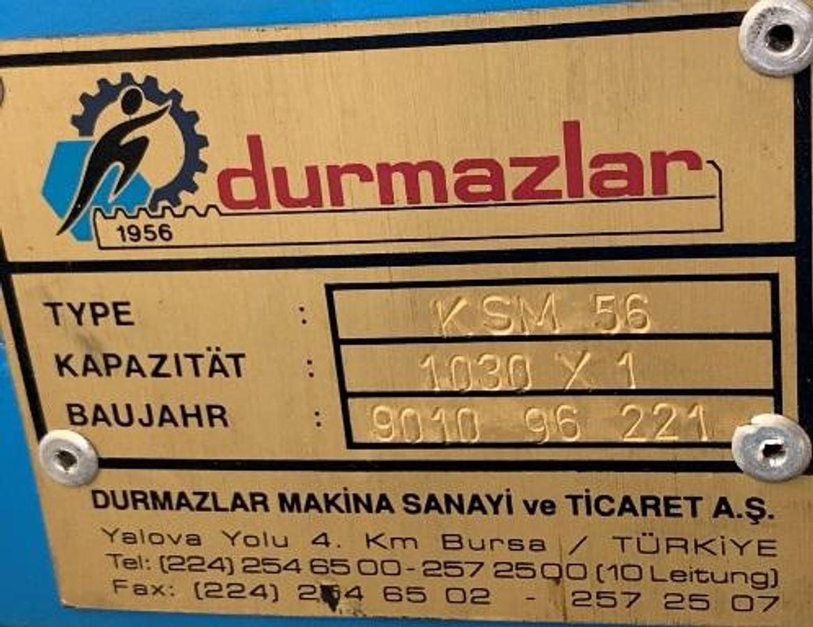 Dreiwalzen-Rundbiegemaschine DURMAZLAR - Metalo apdirbimo staklės: foto 3 Dreiwalzen-Rundbiegemaschine DURMAZLAR - Metalo apdirbimo staklės: foto 3