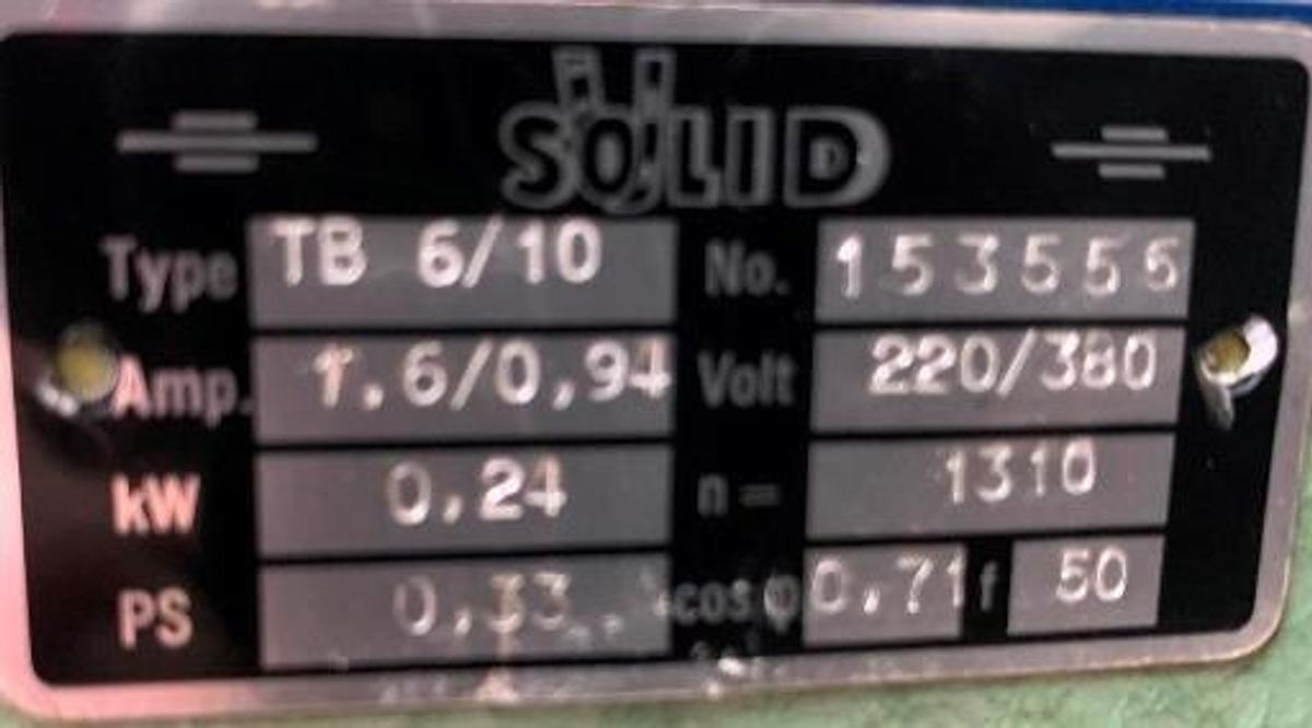 Tischbohrmaschine SOLID - Gręžimo staklės: foto 2 Tischbohrmaschine SOLID - Gręžimo staklės: foto 2