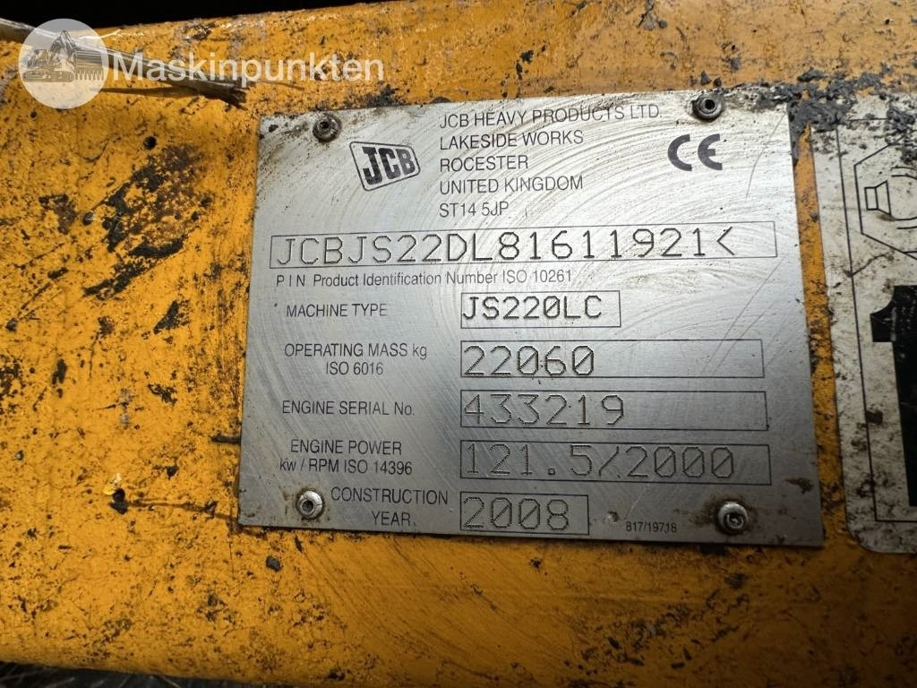 JCB JS 220 LC lizingą JCB JS 220 LC: foto 9 JCB JS 220 LC lizingą JCB JS 220 LC: foto 9