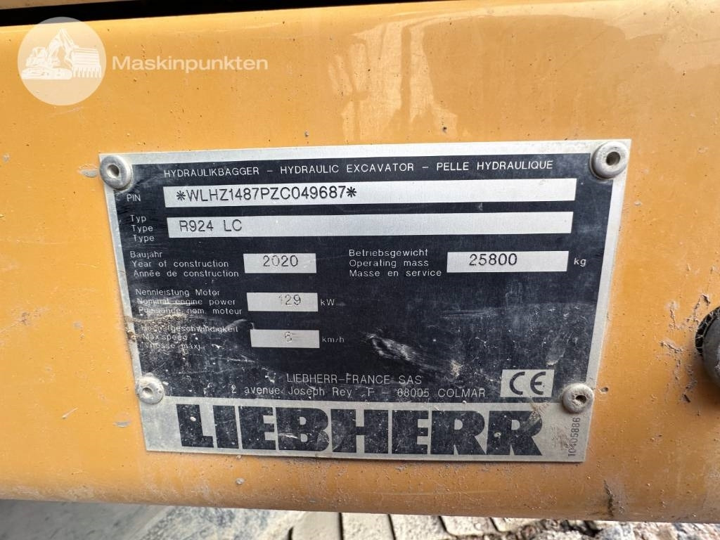 Vikšrinis ekskavatorius Liebherr R 924 LC: foto 28