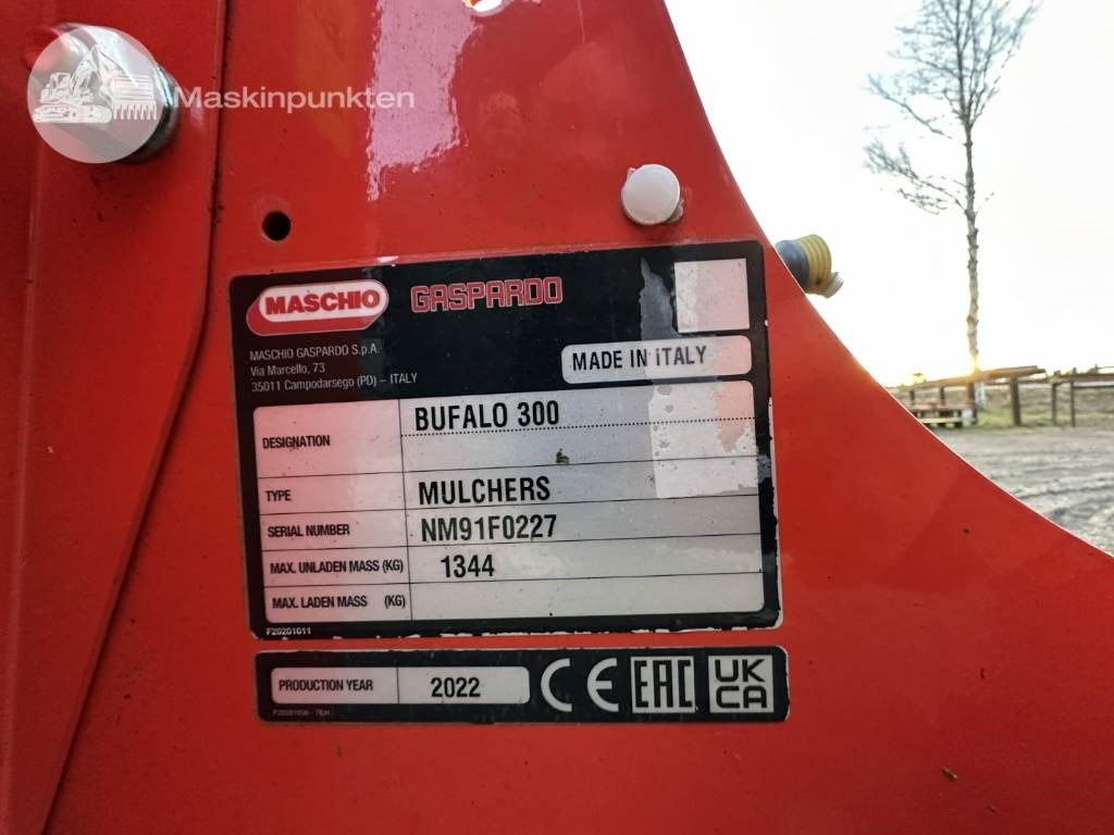 Žolės smulkintuvas/ Mulčeris Maschio Buffalo 300: foto 10