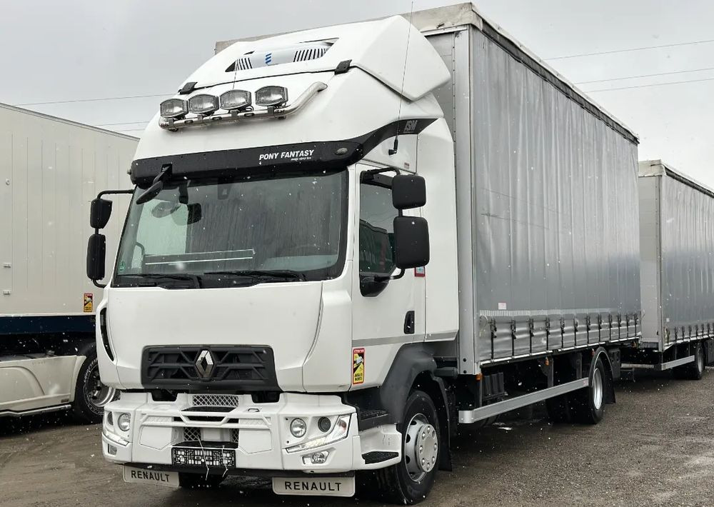 Renault D14 TAMDEM 101 m3 MANUAL KLIMATYZACJA POSTOJOWA - Tentinis sunkvežimis: foto 1 Renault D14 TAMDEM 101 m3 MANUAL KLIMATYZACJA POSTOJOWA - Tentinis sunkvežimis: foto 1