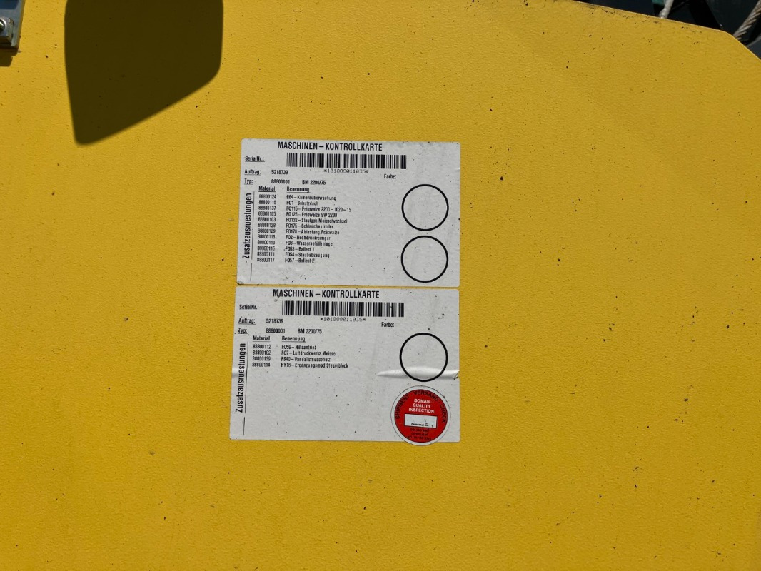BOMAG DE BM 2200/75 Stage IV/Tier 4f - Asfalto freza: foto 3 BOMAG DE BM 2200/75 Stage IV/Tier 4f - Asfalto freza: foto 3