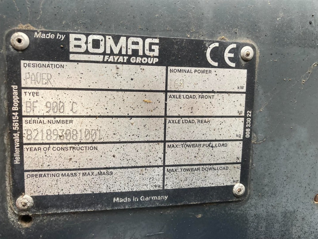 BOMAG IT BF 900 C S500 Stage IIIb/Tier 4i - Asfalto klotuvas: foto 2 BOMAG IT BF 900 C S500 Stage IIIb/Tier 4i - Asfalto klotuvas: foto 2