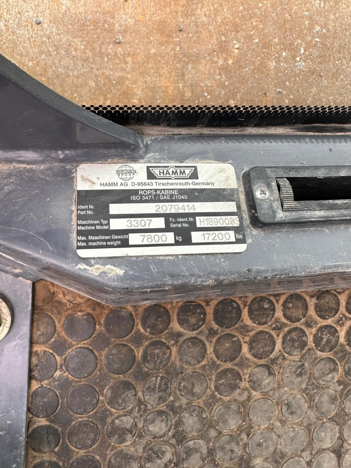 HAMM 3307 - Kompaktorius: foto 3 HAMM 3307 - Kompaktorius: foto 3