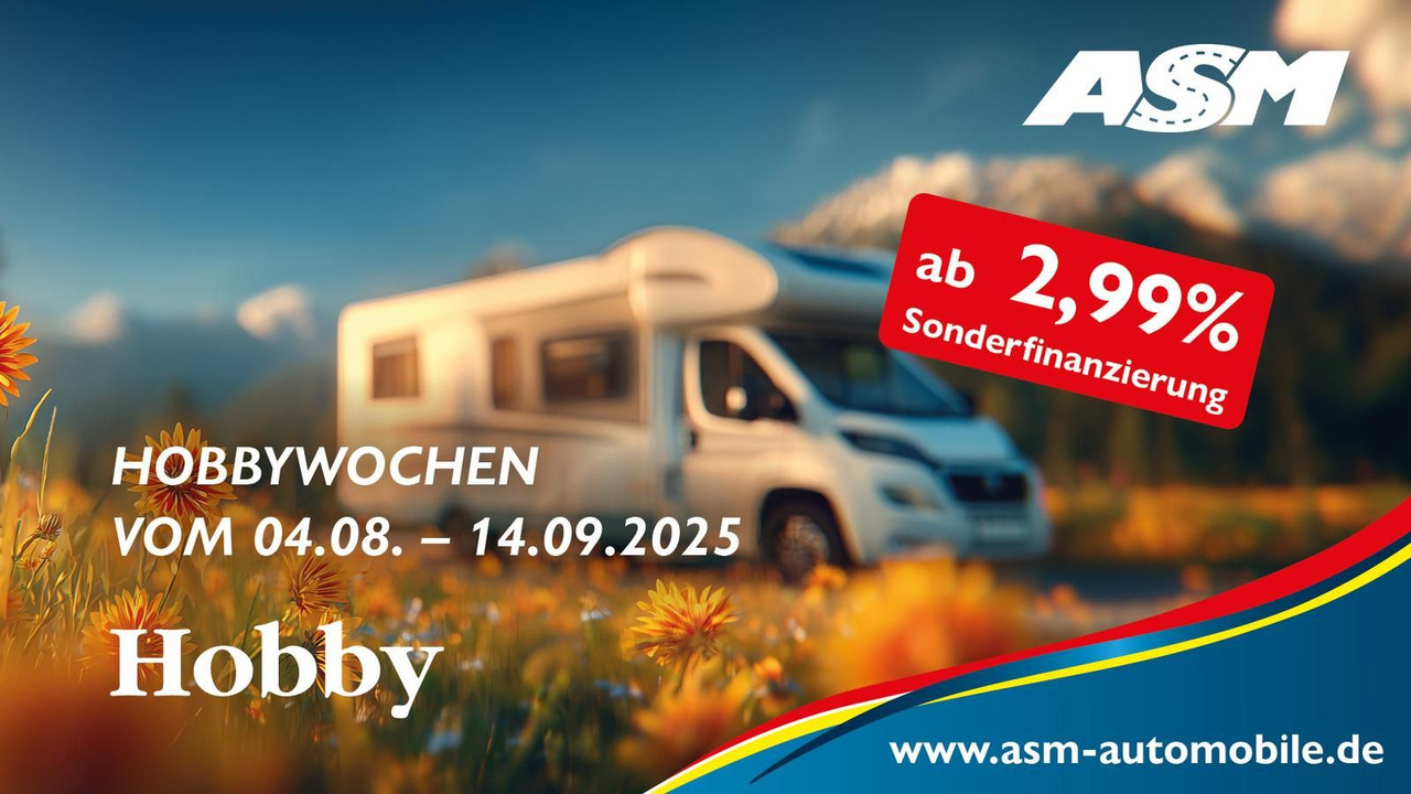 Hobby Optima T65 HFL ONTOUR *165PS*DACHKLIMA*MARKISE* - Pusiau integruotas kemperis: foto 2 Hobby Optima T65 HFL ONTOUR *165PS*DACHKLIMA*MARKISE* - Pusiau integruotas kemperis: foto 2