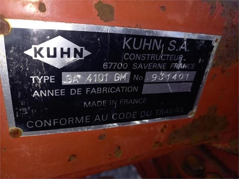Kuhn GA 4101 GM - Šieno grėblys/ Vartytuvas: foto 5 Kuhn GA 4101 GM - Šieno grėblys/ Vartytuvas: foto 5