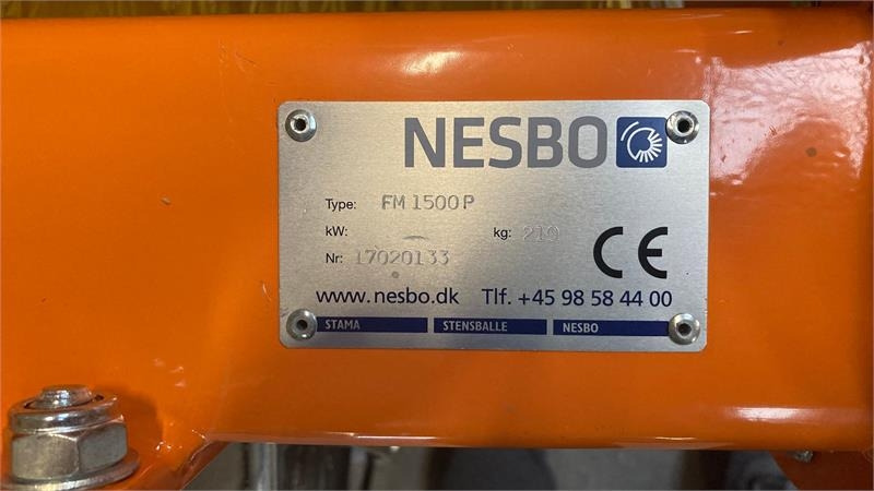 Nesbo FM 1500 P 1000H PTO - A-ramme kat. 1SS - Rotacinė šluota: foto 4 Nesbo FM 1500 P 1000H PTO - A-ramme kat. 1SS - Rotacinė šluota: foto 4