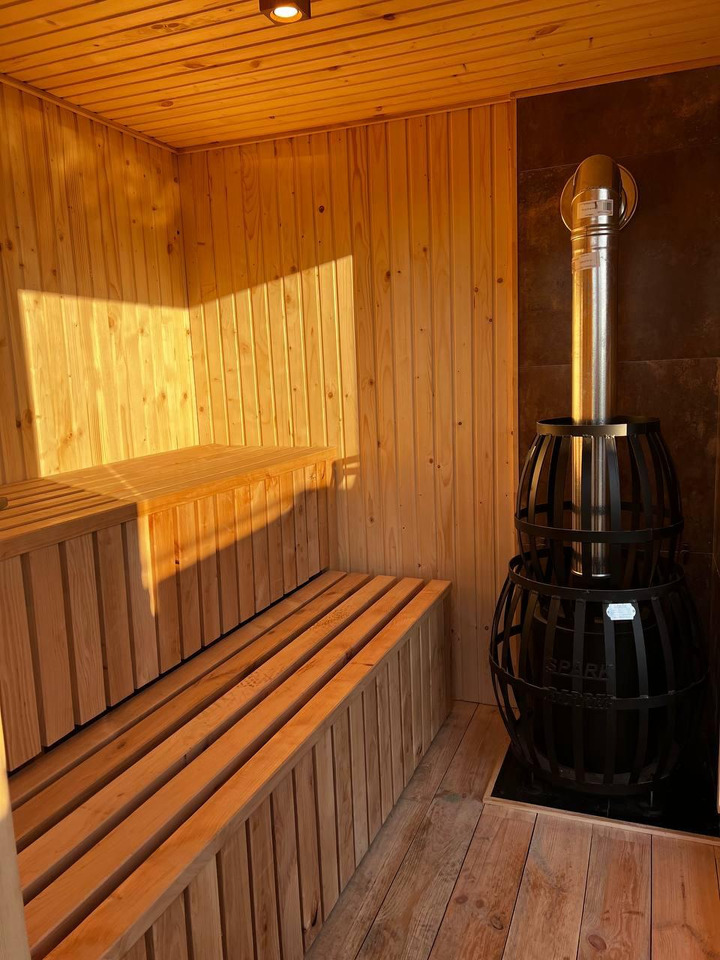 IDEX Sauna 200x220x200 cm – Compact Outdoor or Indoor Sauna Cabin Mobile Sauna - Buitinis konteineris: foto 4 IDEX Sauna 200x220x200 cm – Compact Outdoor or Indoor Sauna Cabin Mobile Sauna - Buitinis konteineris: foto 4