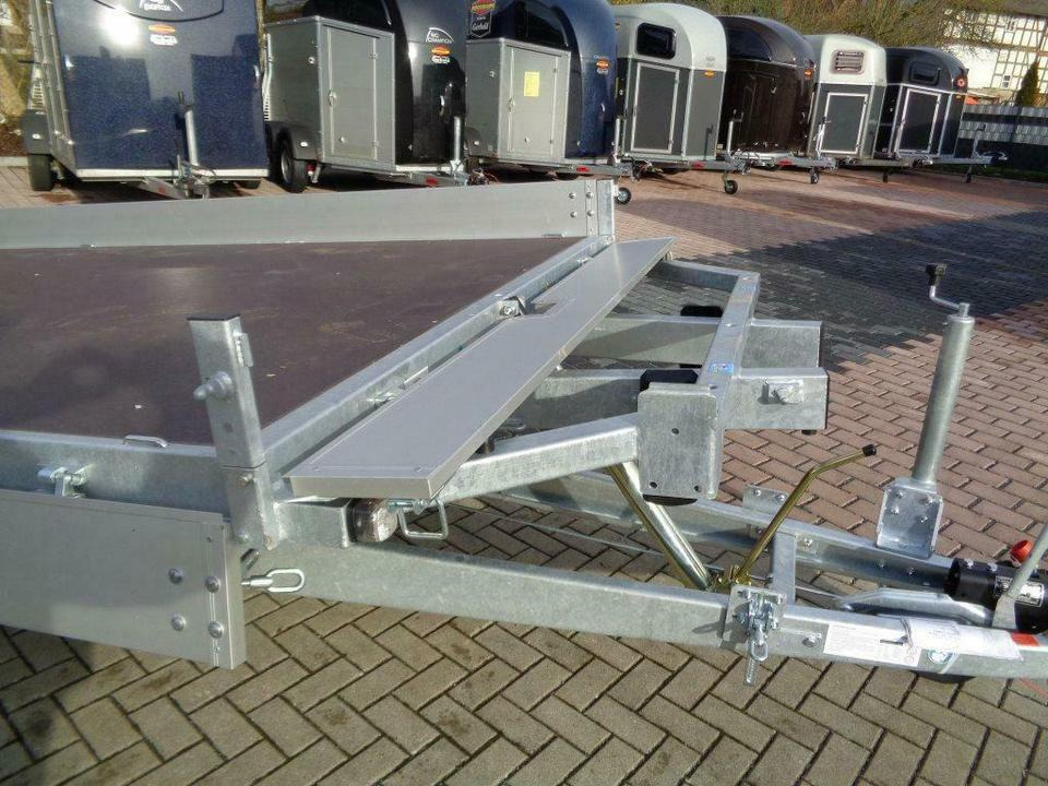 Platforminė/ Bortinė priekaba Böckmann PKW-Anhänger Universaltransporter kippbar 3,5t: foto 8